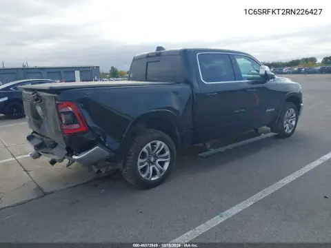 1C6SRFKT2RN226427 — 2024 RAM 1500, фото 4 с аукциона IAAI, передняя и задняя части