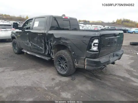1C6SRFLP7SN594352 — 2025 RAM 1500, photo 3 from IAAI, Left side