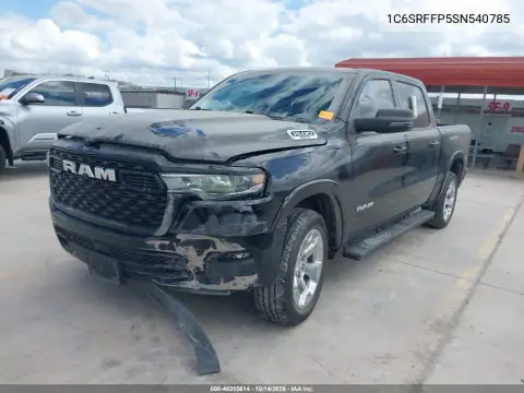 1C6SRFFP5SN540785 — 2025 RAM 1500, ფოტო 3, IAAI, წინა ნაწილი