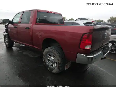 3C6UR5CL2FG674074 — 2015 RAM 2500, photo 3 from IAAI, Front end