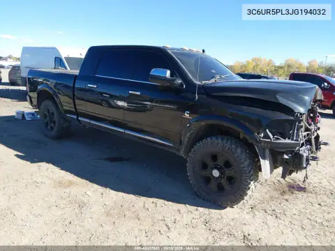 3C6UR5PL3JG194032 — 2018 RAM 2500, Przód, zdjęć przed naprawą