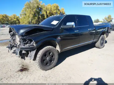 3C6UR5PL3JG194032 — 2018 RAM 2500, zdjęcie 2 z IAAI, Przód