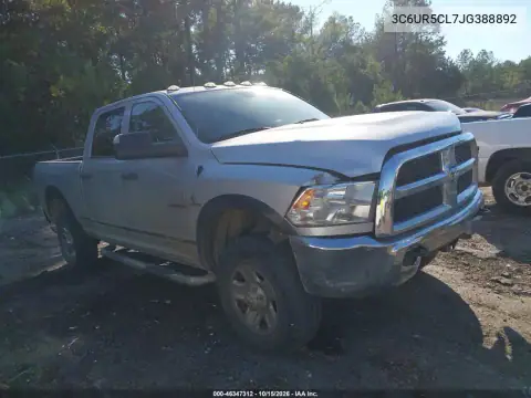 3C6UR5CL7JG388892 — 2018 RAM 2500, წინა ნაწილი, ფოტოები შეკეთებამდე