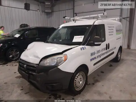 ZFBERFAB1H6F43791 — 2017 RAM Promaster CITY, фото 3 з IAAI, Передня частина