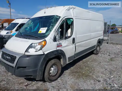 3C6LRVDG0ME584802 — 2021 RAM Promaster CITY, zdjęcie 2 z IAAI, Uszkodzenia dookoła
