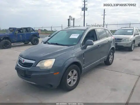 3GSCL33PX8S570952 — 2008 Saturn VUE, zdjęcie 3 z IAAI 16.10.2026, Normalne zużycie