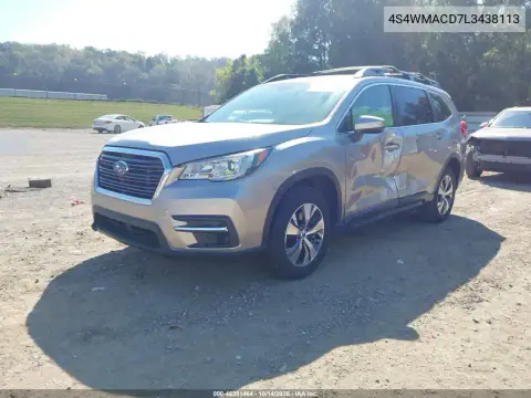 4S4WMACD7L3438113 — 2020 Subaru Ascent, zdjęcie 3 z IAAI, Lewy bok