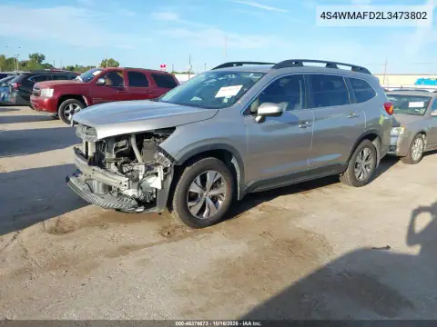 4S4WMAFD2L3473802 — 2020 Subaru Ascent, ფოტო 3, IAAI, წინა ნაწილი