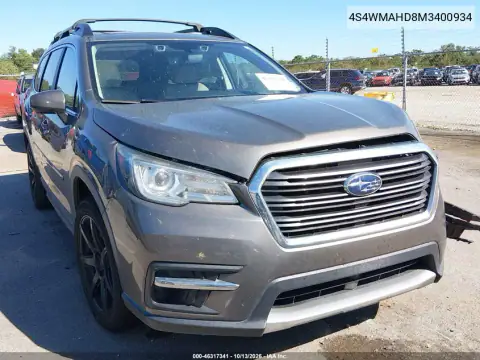 4S4WMAHD8M3400934 — 2021 Subaru Ascent, Передняя часть слева, фото до ремонта