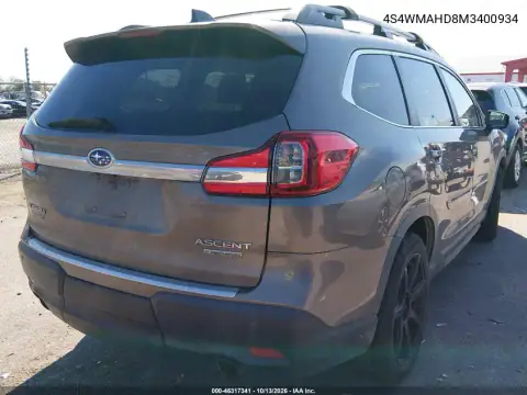 4S4WMAHD8M3400934 — 2021 Subaru Ascent, фото 4 с аукциона IAAI, Передняя часть слева