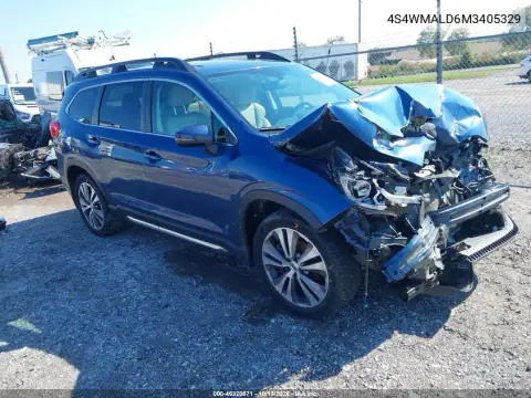 4S4WMALD6M3405329 — 2021 Subaru Ascent, Передняя часть, фото до ремонта