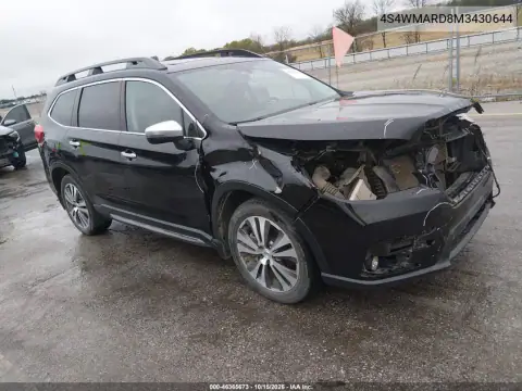 4S4WMARD8M3430644 — 2021 Subaru Ascent, წინა ნაწილი, ფოტოები შეკეთებამდე