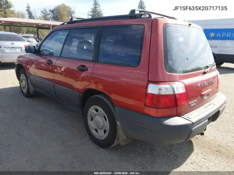 2002 Subaru Forester L VIN JF1SF635X2G717135 фото 4
