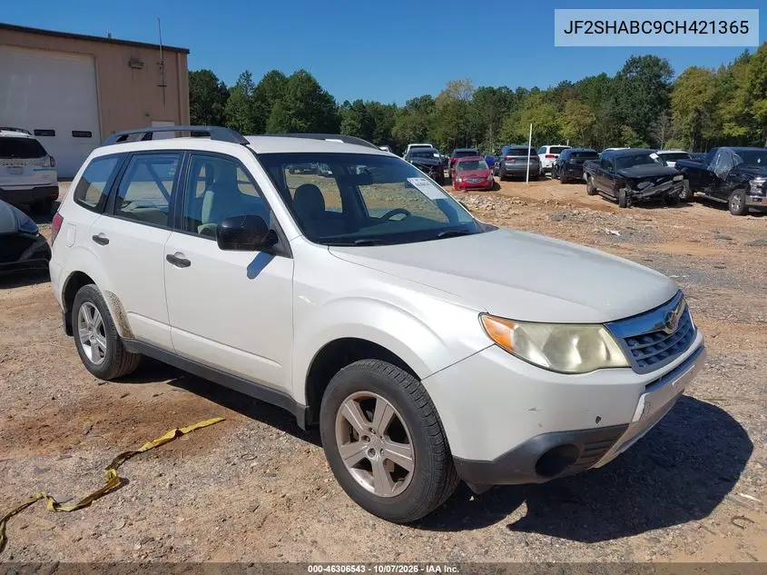 2012 Subaru Forester 2.5X VIN JF2SHABC9CH421365 фото 2