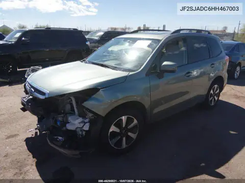 2017 Subaru Forester 2.5I Premium VIN JF2SJADC6HH467003 фото 3