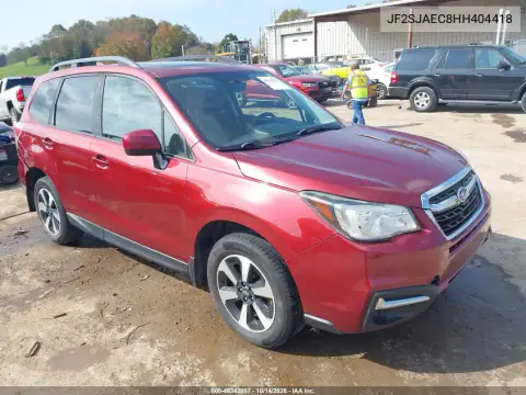 JF2SJAEC8HH404418 — 2017 Subaru Forester, უკანა ნაწილი, ფოტოები შეკეთებამდე