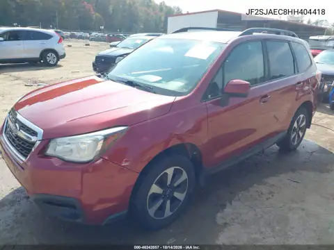 JF2SJAEC8HH404418 — 2017 Subaru Forester, ფოტო 3, IAAI, უკანა ნაწილი