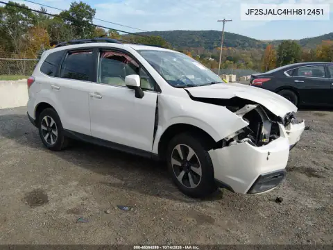 JF2SJALC4HH812451 — 2017 Subaru Forester, წინა ნაწილი, ფოტოები შეკეთებამდე