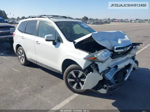 JF2SJAJCXHH512450 — 2017 Subaru Forester, Передня частина, фото до ремонту
