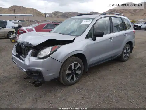 JF2SJABC3JH600163 — 2018 Subaru Forester, photo 3 from IAAI, Front end