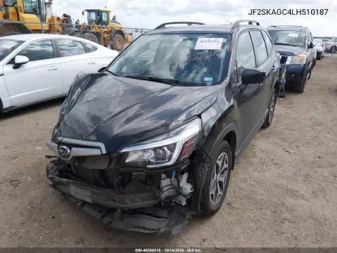 JF2SKAGC4LH510187 — 2020 Subaru Forester, фото 2 с аукциона IAAI, ПЕРЕДНЯЯ ЧАСТЬ