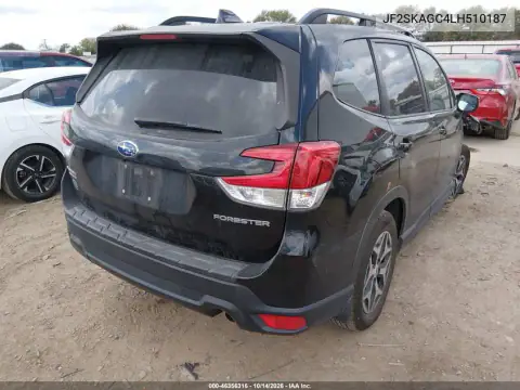 JF2SKAGC4LH510187 — 2020 Subaru Forester, фото 4 с аукциона IAAI, ПЕРЕДНЯЯ ЧАСТЬ