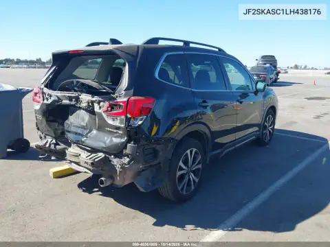 JF2SKASC1LH438176 — 2020 Subaru Forester, photo 5 from IAAI, Rear end