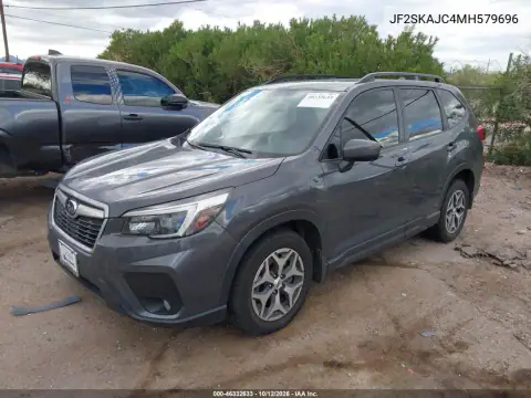 JF2SKAJC4MH579696 — 2021 Subaru Forester, photo 3 from IAAI, Right side