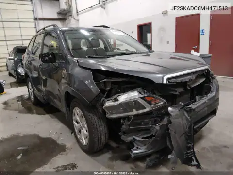JF2SKADC6MH471513 — 2021 Subaru Forester, Parte delantera, fotos antes de reparar