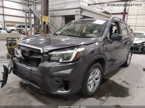 JF2SKADC6MH471513 — 2021 Subaru Forester, ფოტო 3, IAAI, წინა ნაწილი