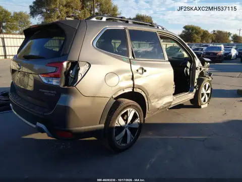 JF2SKAXC2MH537115 — 2021 Subaru Forester, ფოტო 5, IAAI, მარჯვენა მხარე