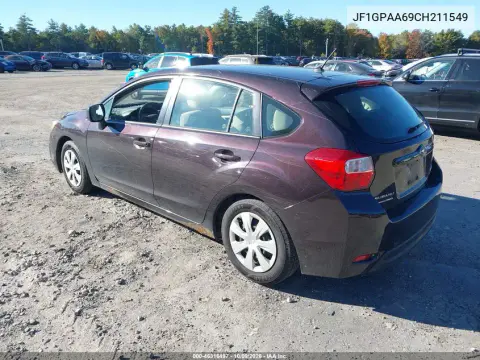 2012 Subaru Impreza 2.0I VIN JF1GPAA69CH211549 фото 4
