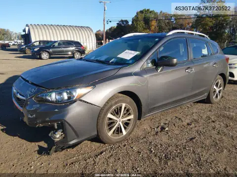 4S3GTAD67K3720522 — 2019 Subaru Impreza, фото 3 с аукциона IAAI, ПЕРЕДНЯЯ ЧАСТЬ