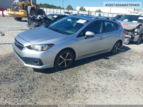 4S3GTAD66M3709420 — 2021 Subaru Impreza, ფოტო 3, IAAI, უკანა მარჯვენა ნაწილი
