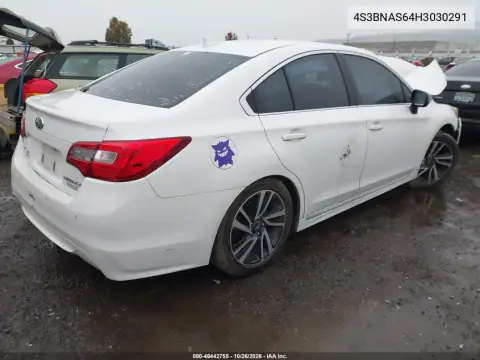 4S3BNAS64H3030291 — 2017 Subaru Legacy, photo 4 from IAAI, Rear end
