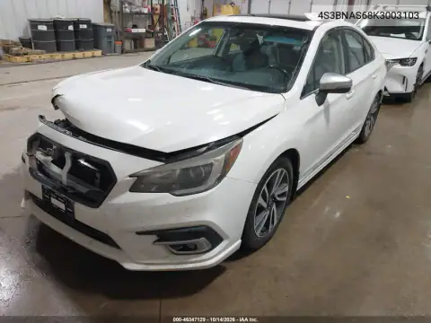 4S3BNAS68K3003103 — 2019 Subaru Legacy, zdjęcie 3 z IAAI, Przód