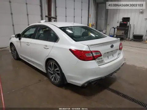 4S3BNAS68K3003103 — 2019 Subaru Legacy, zdjęcie 4 z IAAI, Przód