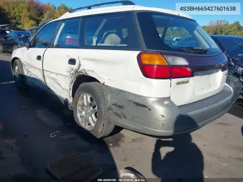 4S3BH665427601638 — 2002 Subaru Outback, photo 4 from IAAI, Left side