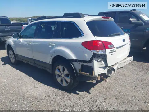 2010 Subaru Outback 2.5I Premium VIN 4S4BRCBC7A3310844 фото 4