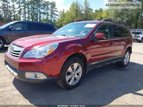 4S4BRBKC2C3299670 — 2012 Subaru Outback, photo 3 from IAAI 22.10.2026, Left rear