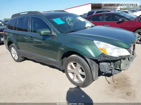 2013 Subaru Outback 2.5I Limited VIN 4S4BRCJC4D3310919 фото 2