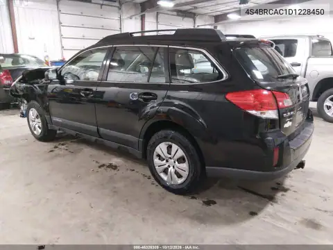 4S4BRCAC1D1228450 — 2013 Subaru Outback, ფოტო 4, IAAI, წინა ნაწილი