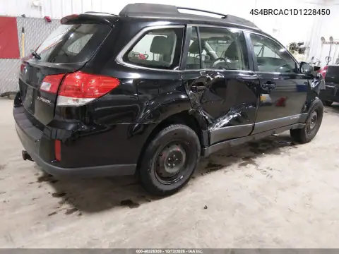 4S4BRCAC1D1228450 — 2013 Subaru Outback, ფოტო 5, IAAI, წინა ნაწილი