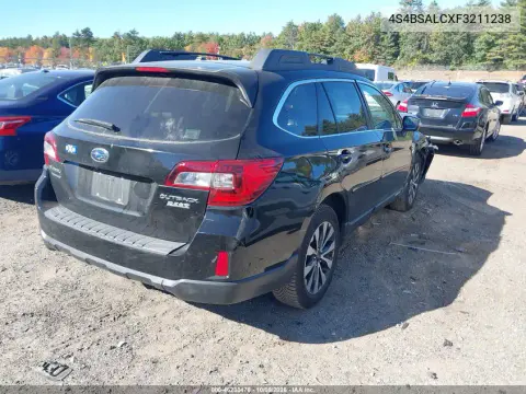2015 Subaru Outback 2.5I Limited VIN 4S4BSALCXF3211238 фото 5