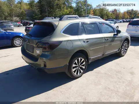 2015 Subaru Outback 2.5I Limited VIN 4S4BSANC2F3353774 фото 5