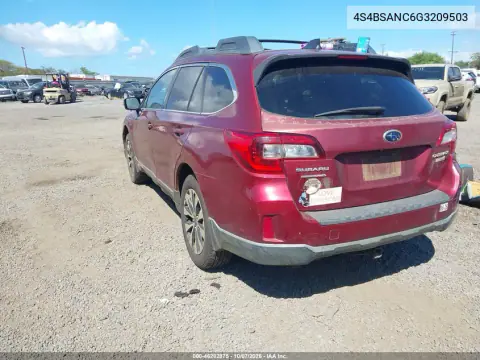 2016 Subaru Outback 2.5I Limited VIN 4S4BSANC6G3209503 фото 4