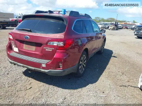 2016 Subaru Outback 2.5I Limited VIN 4S4BSANC6G3209503 фото 5