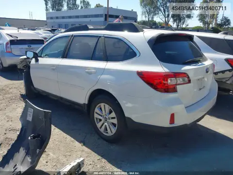 2017 Subaru Outback 2.5I VIN 4S4BSAAC5H3400711 фото 4