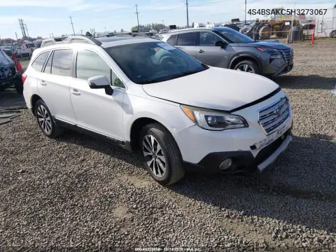 4S4BSAKC5H3273067 — 2017 Subaru Outback, წინა და უკანა ნაწილი, ფოტოები შეკეთებამდე