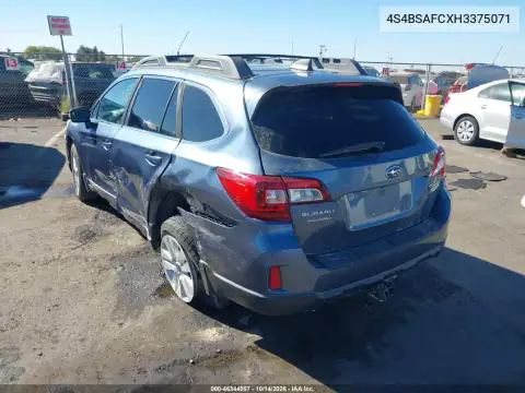 4S4BSAFCXH3375071 — 2017 Subaru Outback, zdjęcie 4 z IAAI, Lewy bok